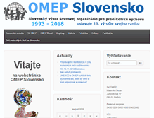 Tablet Screenshot of omep.sk